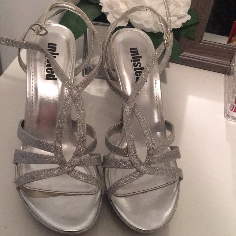 Silver Sparkle High Heels